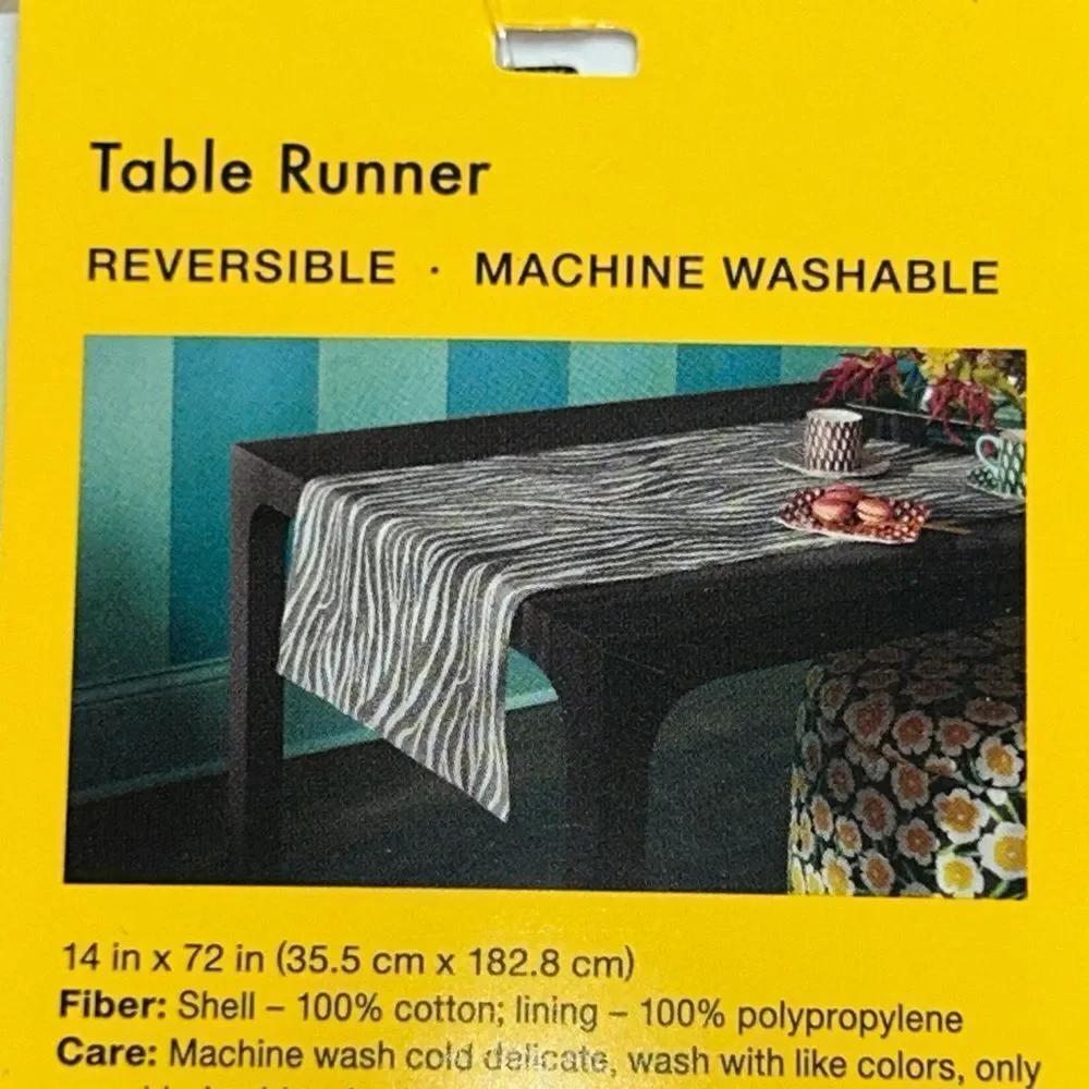 DVF 4 Target 🎯 Zebra 🦓 Stripe Table Runner Get Wild!